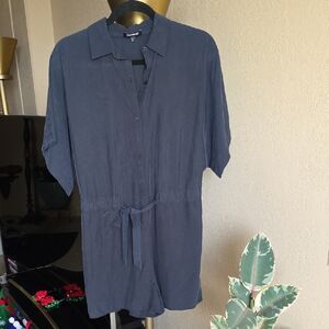 Express Navy Blue Jumpsuit